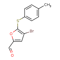 4-bromo-5-[(4-methylphenyl)sulfanyl]furan-2-carbaldehyde