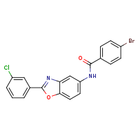 4-bromo-N-[2-(3-chlorophenyl)-1,3-benzoxazol-5-yl]benzamide