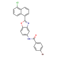 4-bromo-N-[2-(5-chloronaphthalen-1-yl)-1,3-benzoxazol-5-yl]benzamide