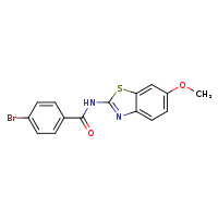 4-bromo-N-(6-methoxy-1,3-benzothiazol-2-yl)benzamide