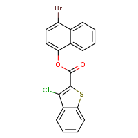 4-bromonaphthalen-1-yl 3-chloro-1-benzothiophene-2-carboxylate