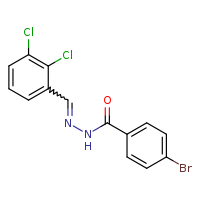 4-bromo-N'-[(E)-(2,3-dichlorophenyl)methylidene]benzohydrazide