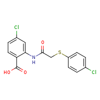 4-chloro-2-{2-[(4-chlorophenyl)sulfanyl]acetamido}benzoic acid