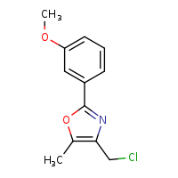 4-(chloromethyl)-2-(3-methoxyphenyl)-5-methyl-1,3-oxazole