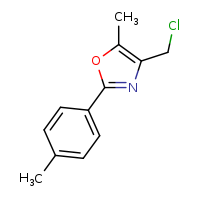 4-(chloromethyl)-5-methyl-2-(4-methylphenyl)-1,3-oxazole