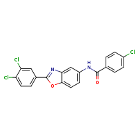 4-chloro-N-[2-(3,4-dichlorophenyl)-1,3-benzoxazol-5-yl]benzamide
