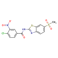 4-chloro-N-(6-methanesulfonyl-1,3-benzothiazol-2-yl)-3-nitrobenzamide