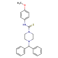 4-(diphenylmethyl)-N-(4-methoxyphenyl)piperazine-1-carbothioamide