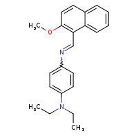 (4E)-N1,N1-diethyl-N4-[(2-methoxynaphthalen-1-yl)methylidene]benzene-1,4-diamine