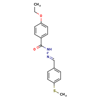 4-ethoxy-N'-[(E)-[4-(methylsulfanyl)phenyl]methylidene]benzohydrazide