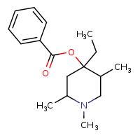 4-ethyl-1,2,5-trimethylpiperidin-4-yl benzoate