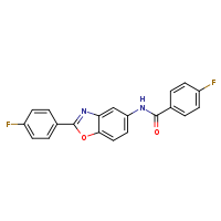 4-fluoro-N-[2-(4-fluorophenyl)-1,3-benzoxazol-5-yl]benzamide