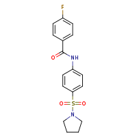4-fluoro-N-[4-(pyrrolidine-1-sulfonyl)phenyl]benzamide
