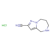 4H,5H,6H,7H,8H-pyrazolo[1,5-a][1,4]diazepine-2-carbonitrile hydrochloride