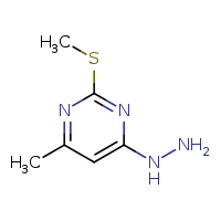 4-hydrazinyl-6-methyl-2-(methylsulfanyl)pyrimidine