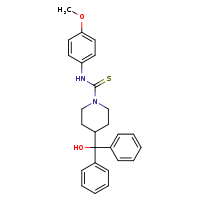 4-(hydroxydiphenylmethyl)-N-(4-methoxyphenyl)piperidine-1-carbothioamide