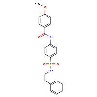 4-methoxy-N-{4-[(2-phenylethyl)sulfamoyl]phenyl}benzamide