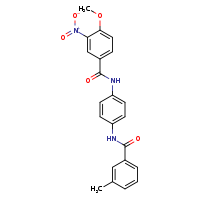 4-methoxy-N-[4-(3-methylbenzamido)phenyl]-3-nitrobenzamide