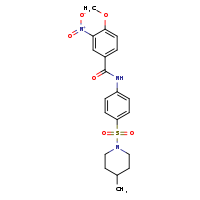 4-methoxy-N-[4-(4-methylpiperidin-1-ylsulfonyl)phenyl]-3-nitrobenzamide