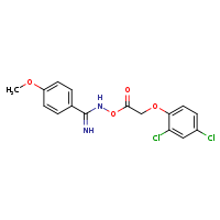 (4-methoxyphenyl)methanimidamido 2-(2,4-dichlorophenoxy)acetate