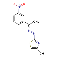 4-methyl-2-{2-[1-(3-nitrophenyl)ethyl]diazen-1-yl}-1,3-thiazole