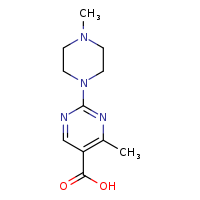 4-methyl-2-(4-methylpiperazin-1-yl)pyrimidine-5-carboxylic acid