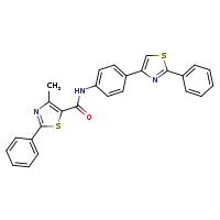 4-methyl-2-phenyl-N-[4-(2-phenyl-1,3-thiazol-4-yl)phenyl]-1,3-thiazole-5-carboxamide