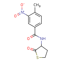 4-methyl-3-nitro-N-(2-oxothiolan-3-yl)benzamide