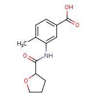4-methyl-3-(oxolane-2-amido)benzoic acid
