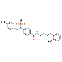 4-{N-[(4-methylphenyl)methyl]methanesulfonamido}-N-(2-{[(2-methylphenyl)methyl]sulfanyl}ethyl)benzamide