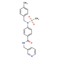 4-{N-[(4-methylphenyl)methyl]methanesulfonamido}-N-(pyridin-3-ylmethyl)benzamide