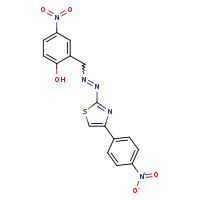 4-nitro-2-({2-[4-(4-nitrophenyl)-1,3-thiazol-2-yl]diazen-1-yl}methyl)phenol