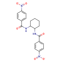 4-nitro-N-[2-(4-nitrobenzamido)cyclohexyl]benzamide