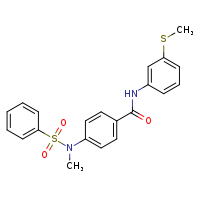4-(N-methylbenzenesulfonamido)-N-[3-(methylsulfanyl)phenyl]benzamide