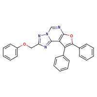 4-(phenoxymethyl)-11,12-diphenyl-10-oxa-3,5,6,8-tetraazatricyclo[7.3.0.0²,?]dodeca-1(9),2,4,7,11-pentaene
