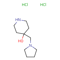 4-(pyrrolidin-1-ylmethyl)piperidin-4-ol dihydrochloride