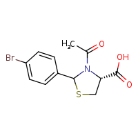 (4R)-3-acetyl-2-(4-bromophenyl)-1,3-thiazolidine-4-carboxylic acid