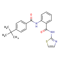 4-tert-butyl-N-{2-[(1,3-thiazol-2-yl)carbamoyl]phenyl}benzamide
