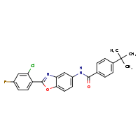 4-tert-butyl-N-[2-(2-chloro-4-fluorophenyl)-1,3-benzoxazol-5-yl]benzamide