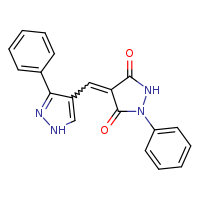 (4Z)-1-phenyl-4-[(3-phenyl-1H-pyrazol-4-yl)methylidene]pyrazolidine-3,5-dione