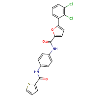 5-(2,3-dichlorophenyl)-N-[4-(thiophene-2-amido)phenyl]furan-2-carboxamide