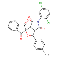 5-(2,5-dichlorophenyl)-3-(4-methylphenyl)-3a,6a-dihydro-3H-spiro[furo[3,4-c]pyrrole-1,2'-indene]-1',3',4,6-tetrone