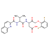 5-(2,6-difluorophenoxy)-3-[3-methyl-2-(quinolin-2-ylformamido)butanamido]-4-oxopentanoic acid