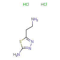 5-(2-aminoethyl)-1,3,4-thiadiazol-2-amine dihydrochloride