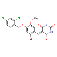 5-({2-bromo-4-[(2,4-dichlorophenyl)methoxy]-5-methoxyphenyl}methylidene)-1,3-diazinane-2,4,6-trione