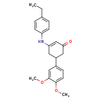 5-(3,4-dimethoxyphenyl)-3-[(4-ethylphenyl)amino]cyclohex-2-en-1-one