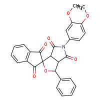 5-(3,4-dimethoxyphenyl)-3-phenyl-3a,6a-dihydro-3H-spiro[furo[3,4-c]pyrrole-1,2'-indene]-1',3',4,6-tetrone
