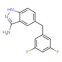 5-[(3,5-difluorophenyl)methyl]-1H-indazol-3-amine