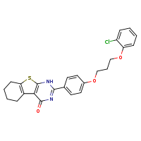 5-{4-[3-(2-chlorophenoxy)propoxy]phenyl}-8-thia-4,6-diazatricyclo[7.4.0.0²,?]trideca-1(9),2(7),4-trien-3-one