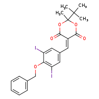 5-{[4-(benzyloxy)-3,5-diiodophenyl]methylidene}-2-tert-butyl-2-methyl-1,3-dioxane-4,6-dione